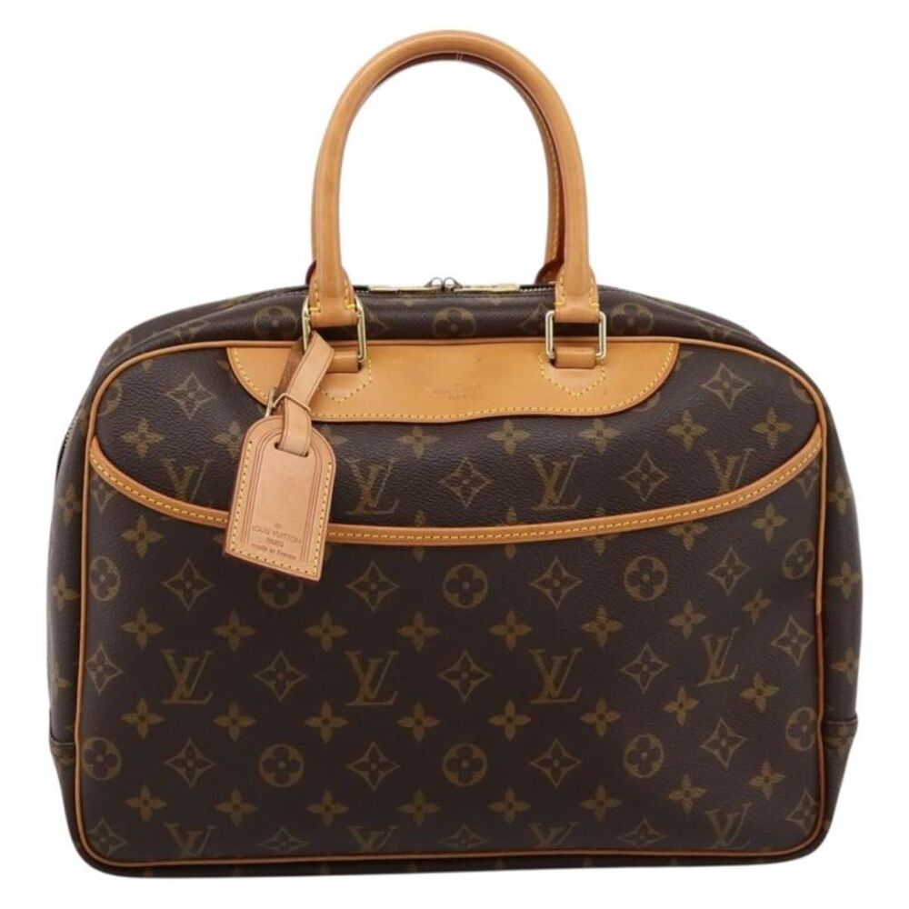 Louis Vuitton Deauville Monogram Canvas Brown Canvas Handbag